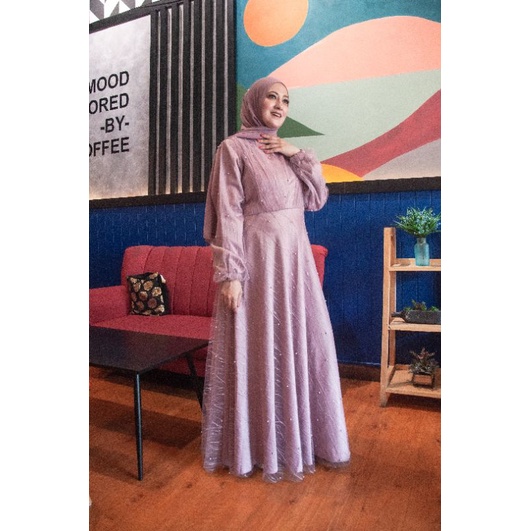 GAMIS PESTA TILLE GAMIS WISUDA GAMIS BRIDESMAID  KEBAYA