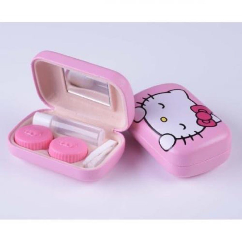 Softlenscase Hello kitty / Hardcase hello kitty