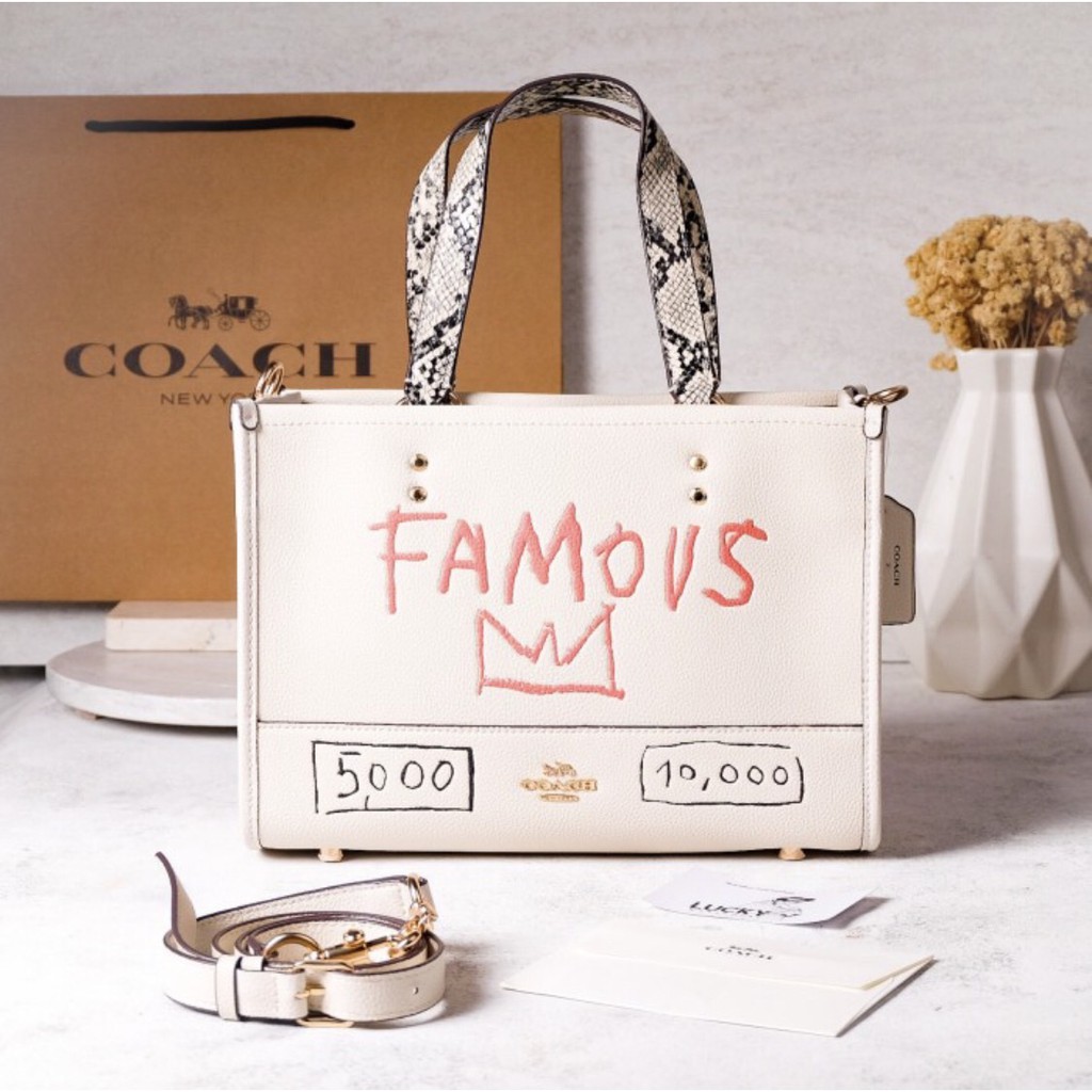 Coach Basquiat Rogue 30 In White - ORIGINAL 100%