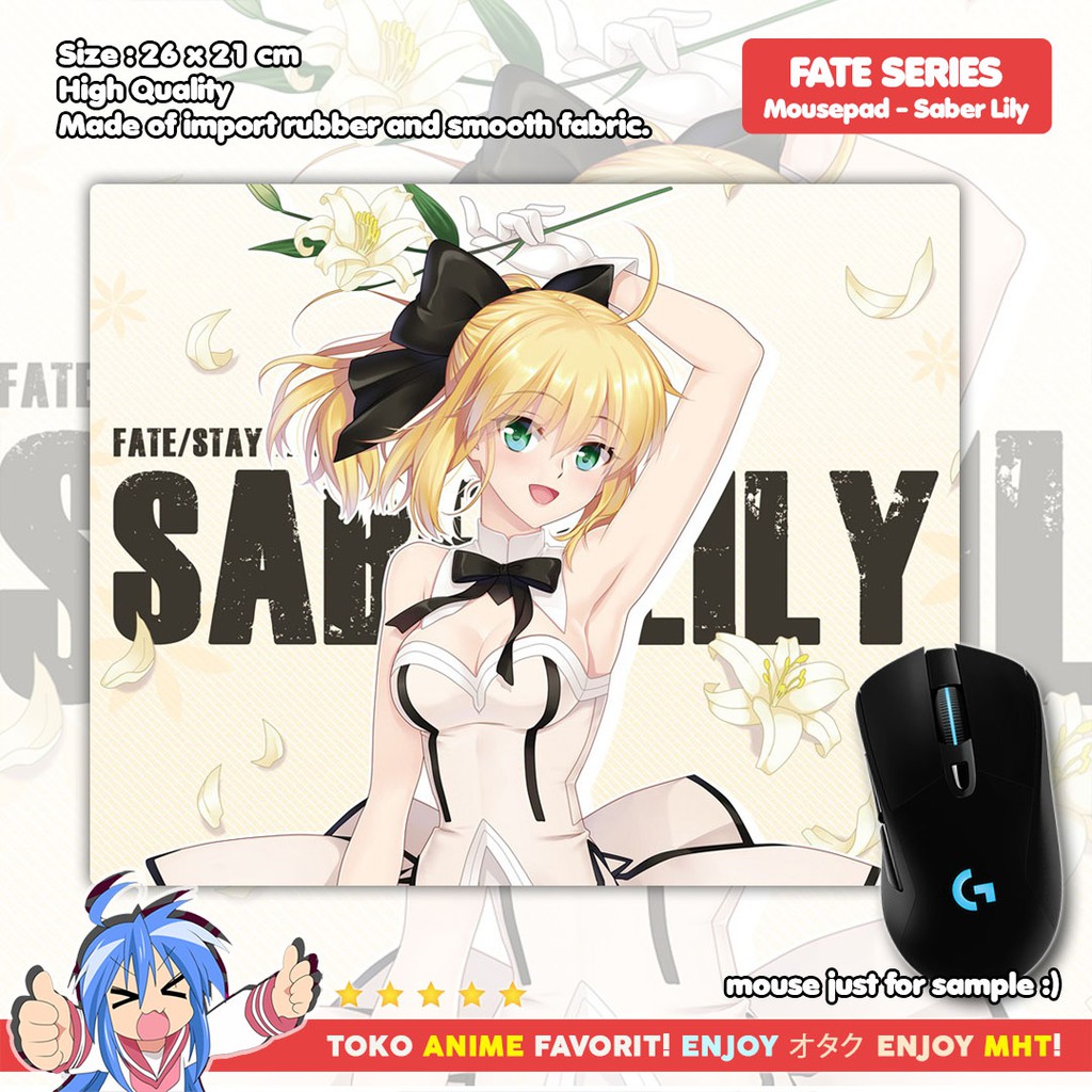 Mousepad Anime Fate - Saber Lily