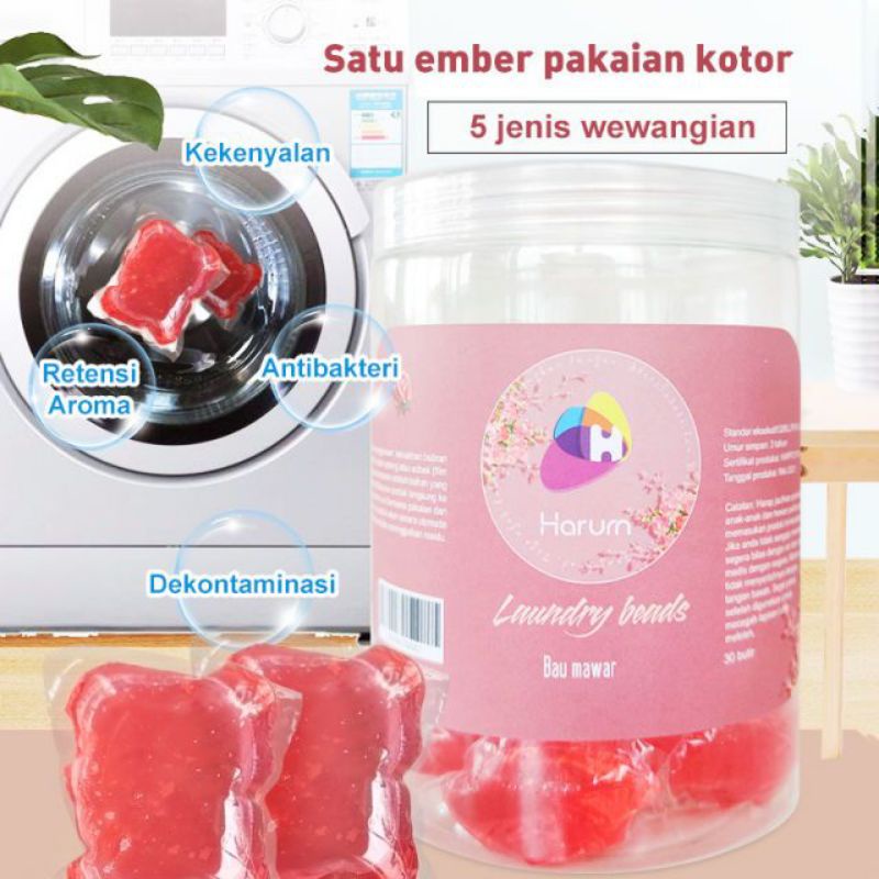 Gel Laundry Baju Antiseptik isi 30pcs/LAUNDRY BEADS/LAUNDRY DETERGENT GEL/SABUN CUCI BAJU KAIN/Laundry detergent Gel Ball / SABUN cuci baju antiseptik / Deterjen Laundry Gel Ball