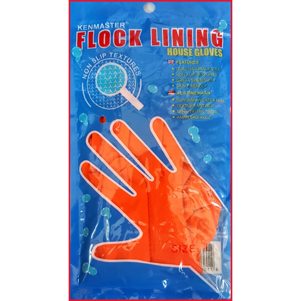 sarung tangan karet / berkebun