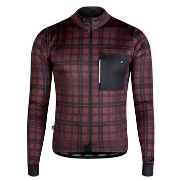 BIEHLER GRAVEL LONG SLEEVE JERSEY - ROSE BROWN - BAJU SEPEDA