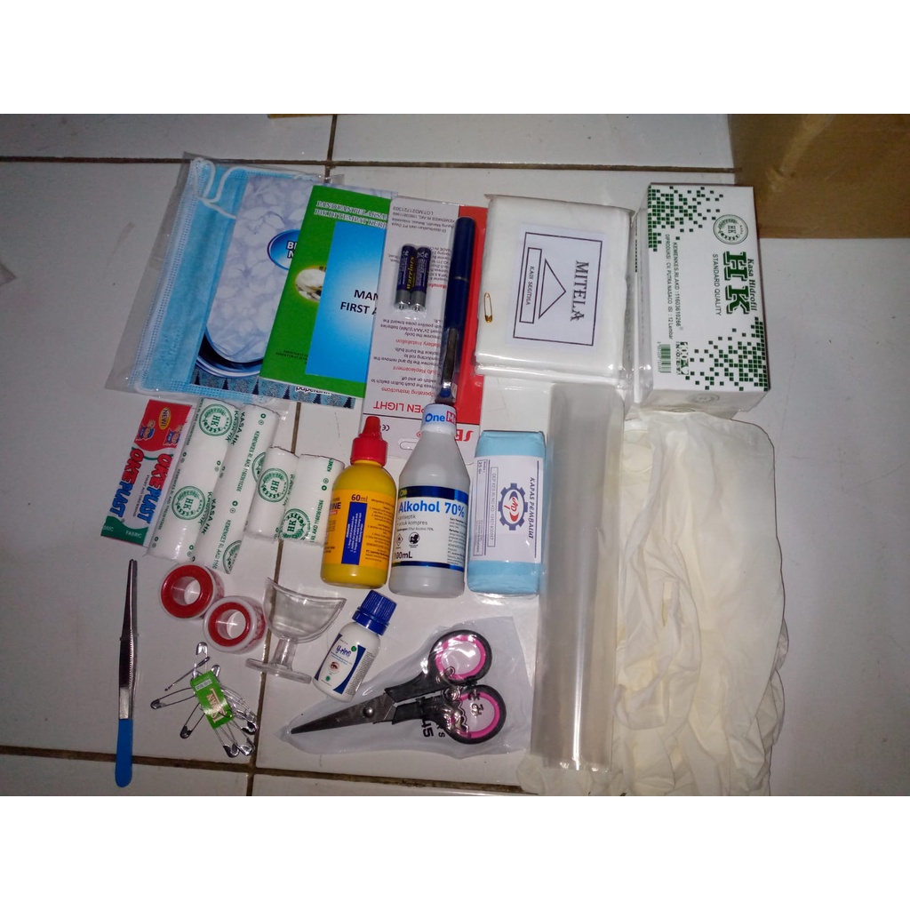 Isi Kotak Obat P3K Type A / isi p3k depnaker