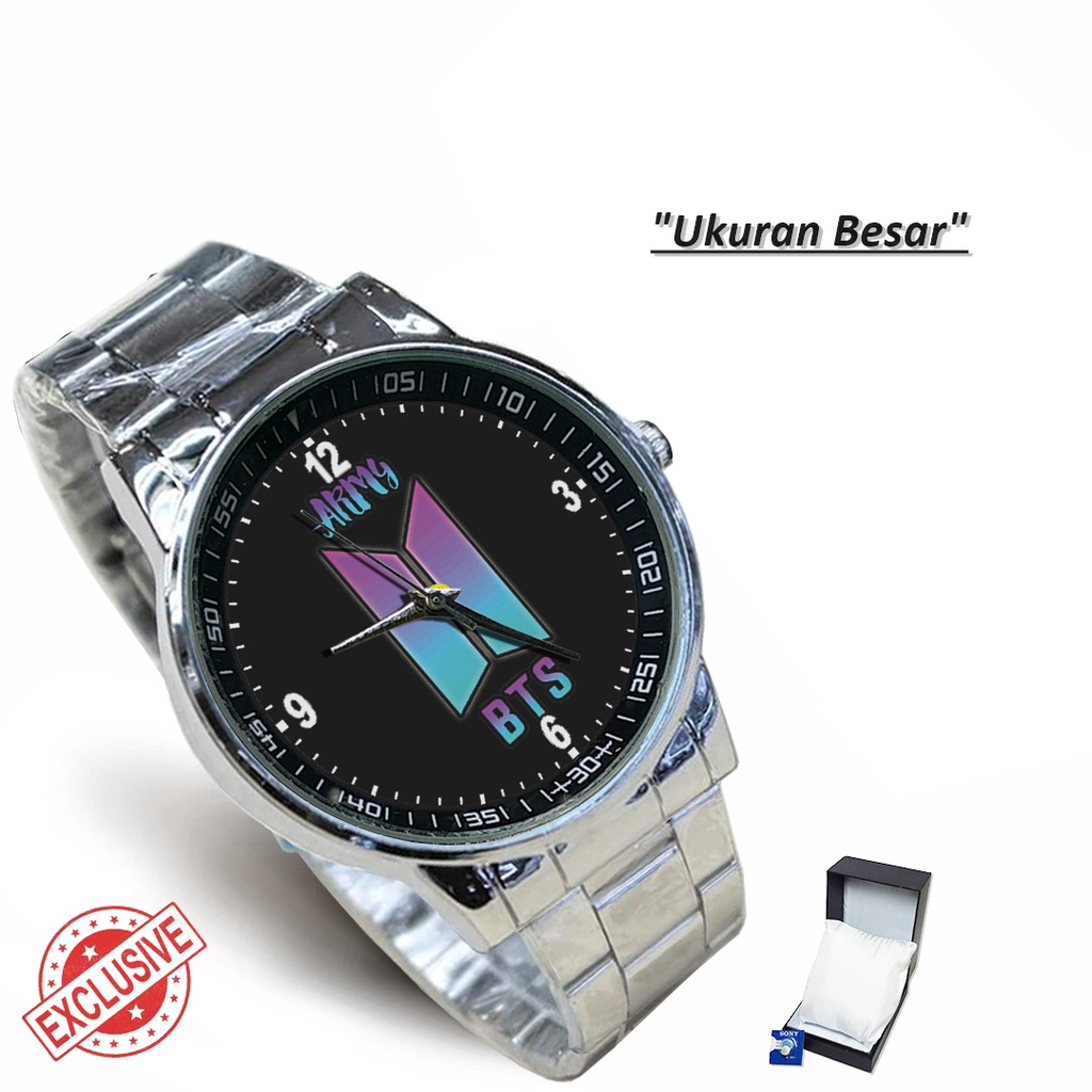 Jam Tangan Rantai Couple BTS - BTS ARMY 2 (Keren)