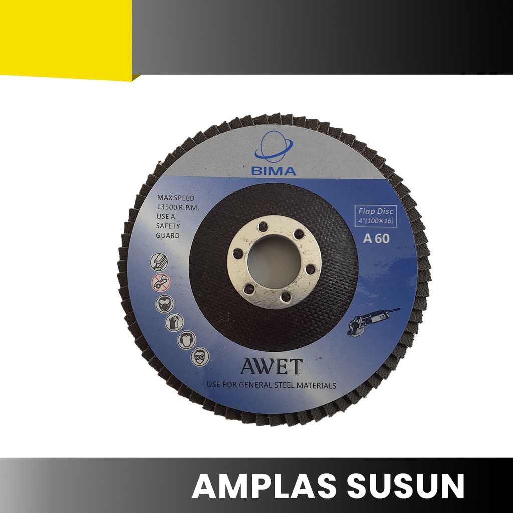 BIMA FLAP DISC / AMPLAS SUSUN / AMPLAS SUSUN BIMA / AMPLAS SUSUN BIMA GRID 120