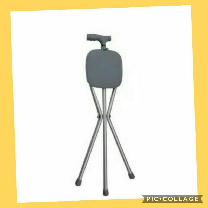 Tongkat Kursi Lipat Duduk Untuk SholatMerk Onemed | Bangku Travelling Lansia