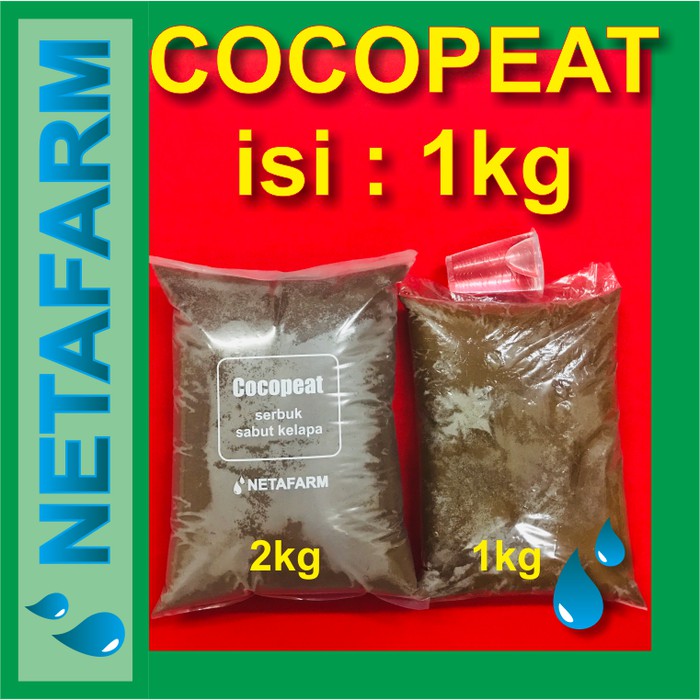 Media Tanam - COCOPEAT Serbuk Halus Serat Sabut Kelapa isi 1kg