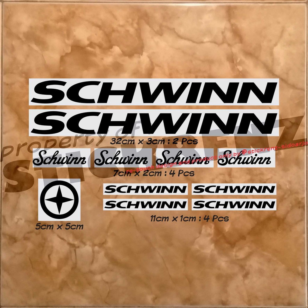 Cutting Sticker Stiker Frame Sepeda Roadbike Schwinn 01 Custom