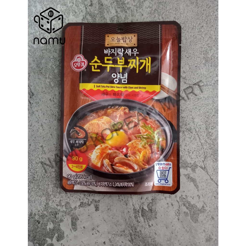 

Ottogi Soft Tofu Pot Stew Sauce With Clam And Shrimp 90gr / Saus Bumbu Sup Tahu Dengan Kerang dan Udang / Saus Bumbu Sup Instan / Bahan Masak Instan