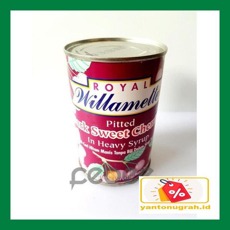 

Ytnksot Royal Willamette Pitted Dark Sweet Cherry / Ceri Hitam 425G Sotyt07