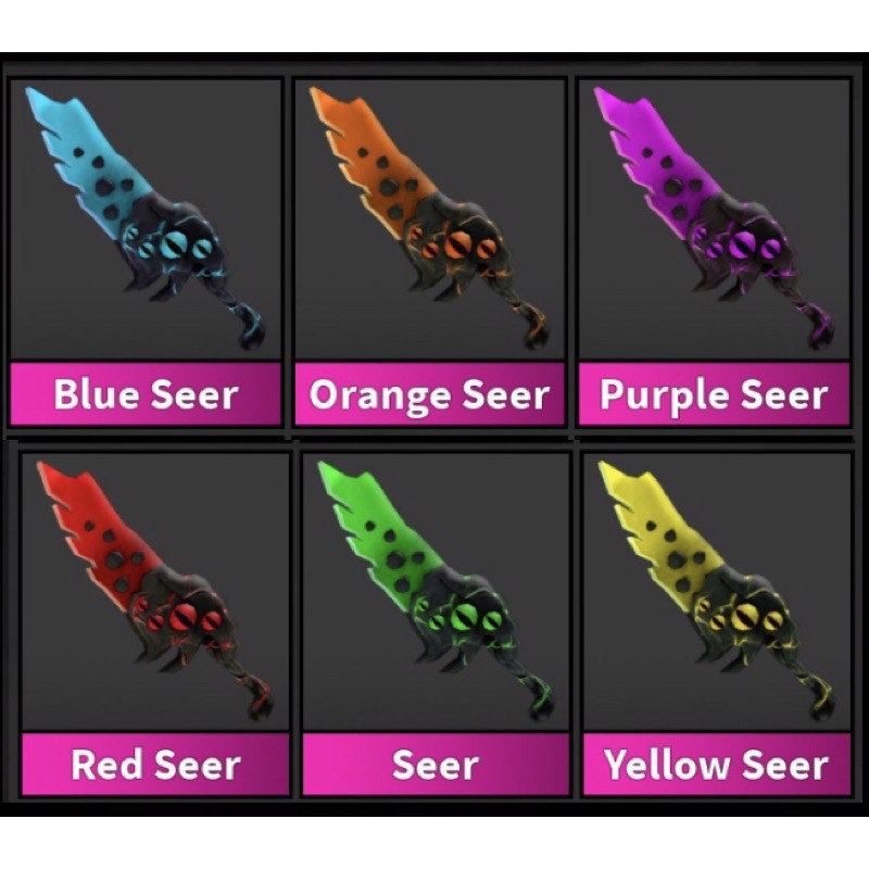 Roblox Murder Mystery 2 Colour Seer Collection Shopee Indonesia