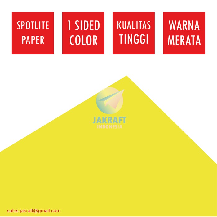 

Kertas Karton Asturo Warna Kuning Muda Stabilo (60 x 40 cm) Scotlite