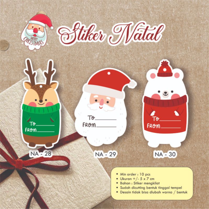 

Stiker / Label Natal / Xmas / Christmas