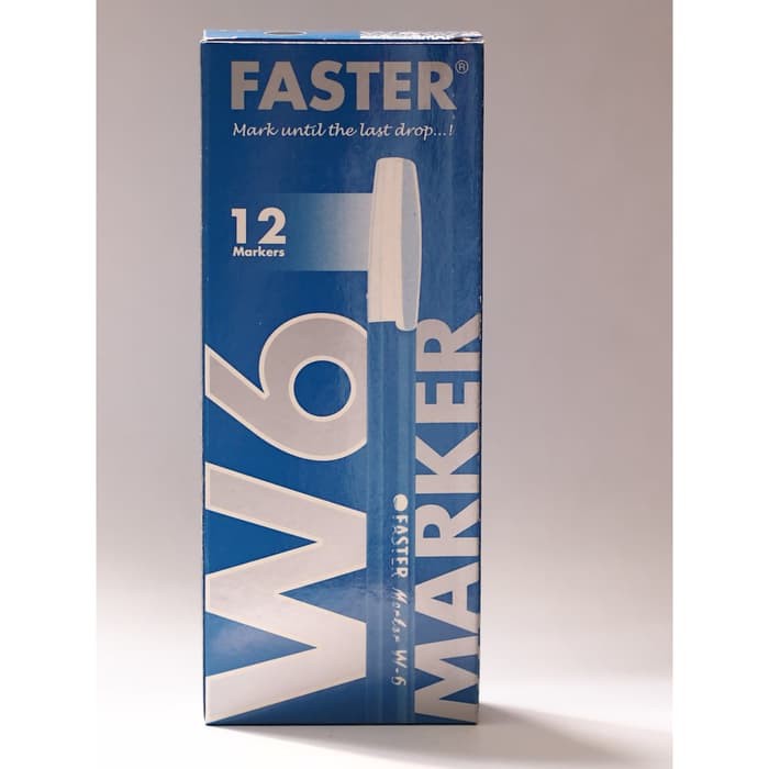 

Faster W6, Water based Marker isi 12 pcs- Black, Blue & Red