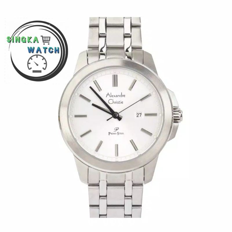 JAM TANGAN CEWEK ALEXANDRECHRISTIE AC ORIGINAL SERI 1017LD SILVER