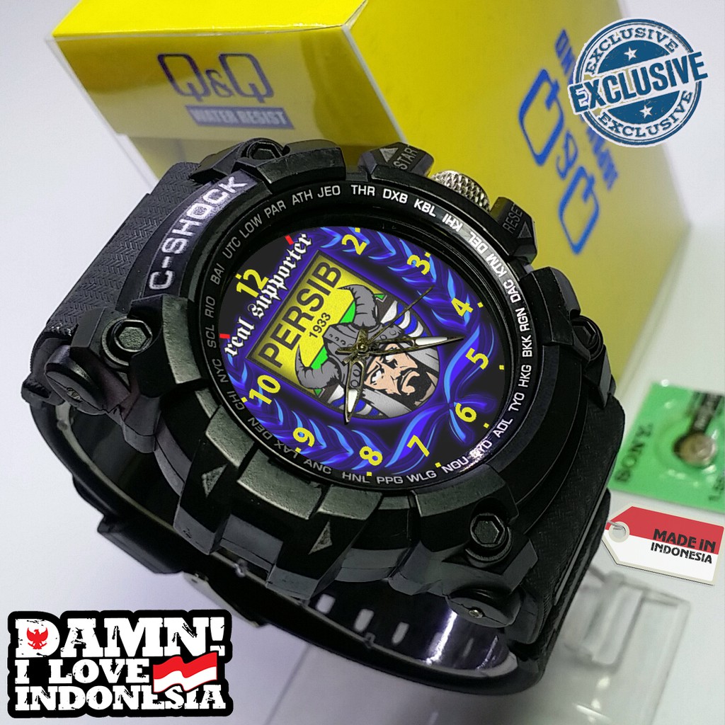 Jam Tangan Custom REAL SUPPORTER PERSIB Outdoor