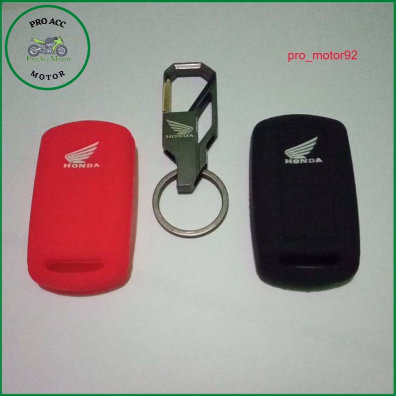 Gantungan Kunci Remote Dan Cover Silikon Remote keyless Honda Vario 150