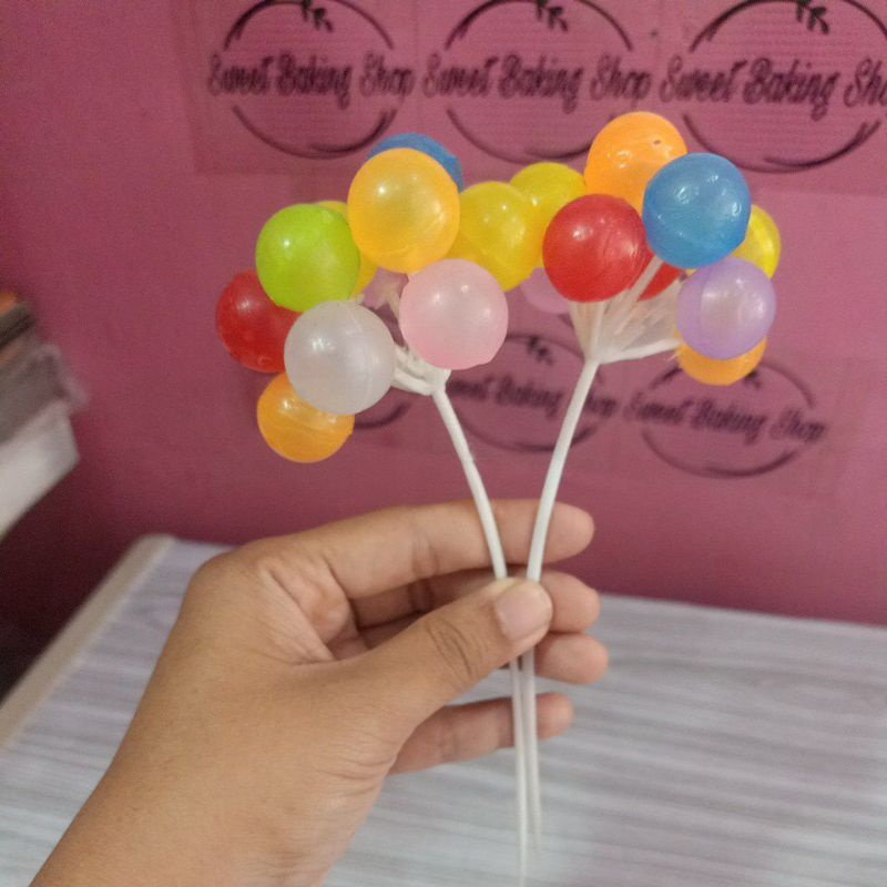 

CAKE TOPPER HIASAN KUE LOKAL BALON KECIL