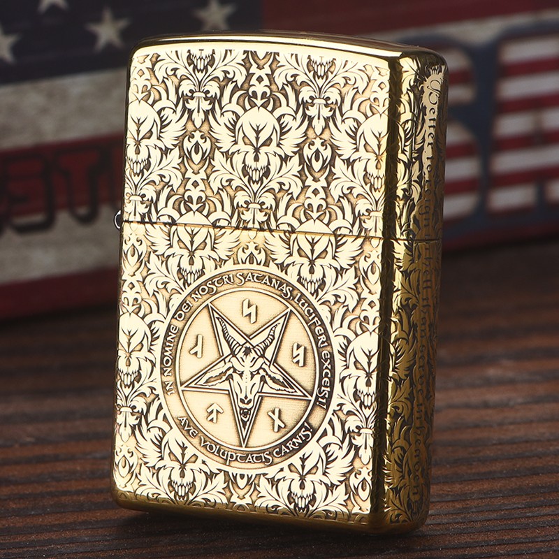 Korek Api Zippo Motif Lucifer Original /Korek Api Zippo/Korek Api Unik/Korek Api Murah/ZIppo Original/Loghter Manci