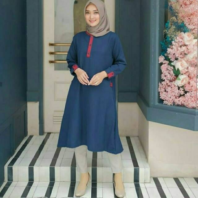 SYARI TUNIK KALIA MUSLIM TUNIK WANITA LENGAN PANJANG