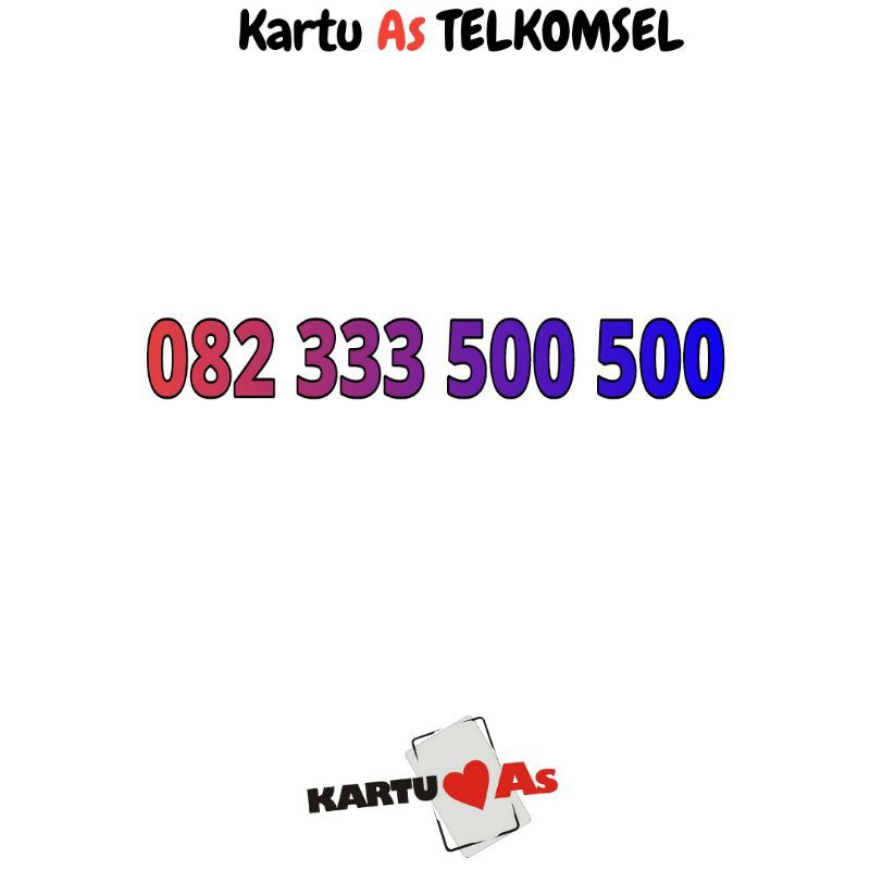nomor cantik telkomsel kartu as 500500
