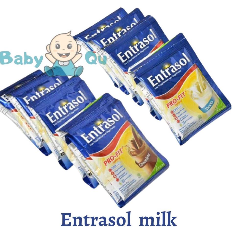 

⚡️Bisa COD⚡️ Entrasol Renceng isi 10 Sachet / Susu Bubuk/Azzamode !!!