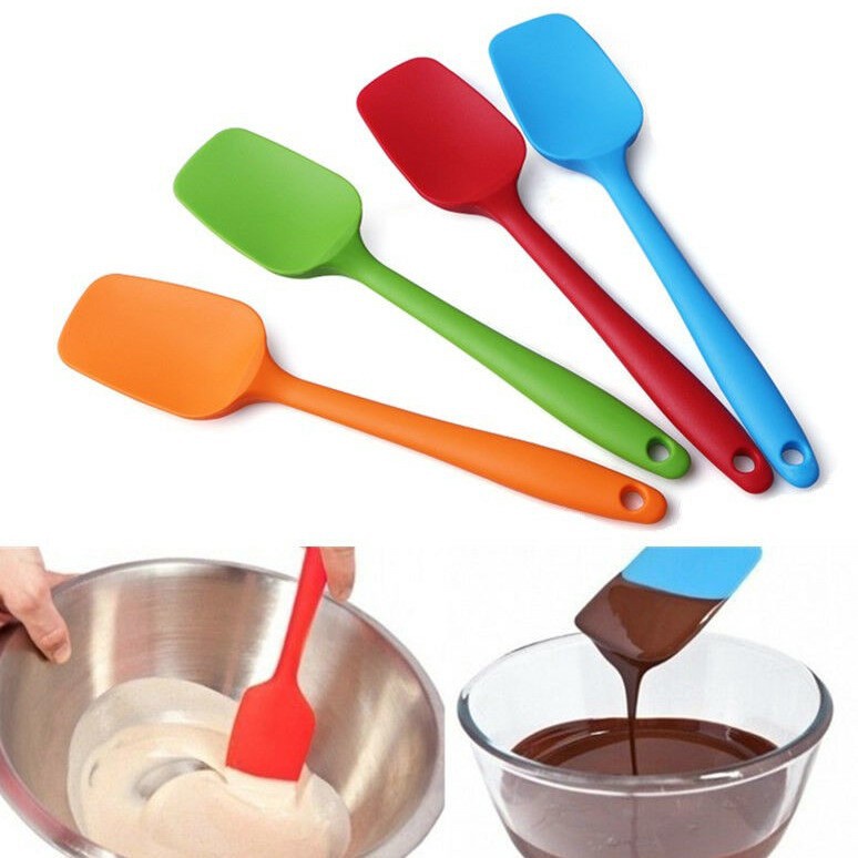 Sendok Pengaduk Bahan Silicone/ Sendok Pengaduk uk.27cm/ Sendok Bentuk Sekop / Spatula Silicone