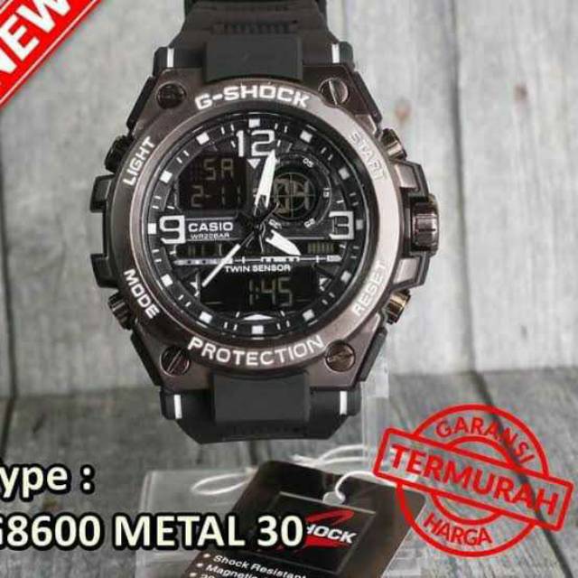 Jam tangan G shock gst8600 full black berkualitas
