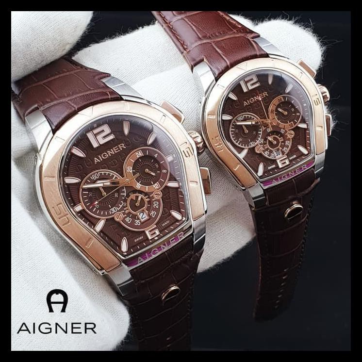 Indh Jam Tangan Pria Wanita Original Merk Aigner Palermo / Arloji Couple SPECIAL Kode 301