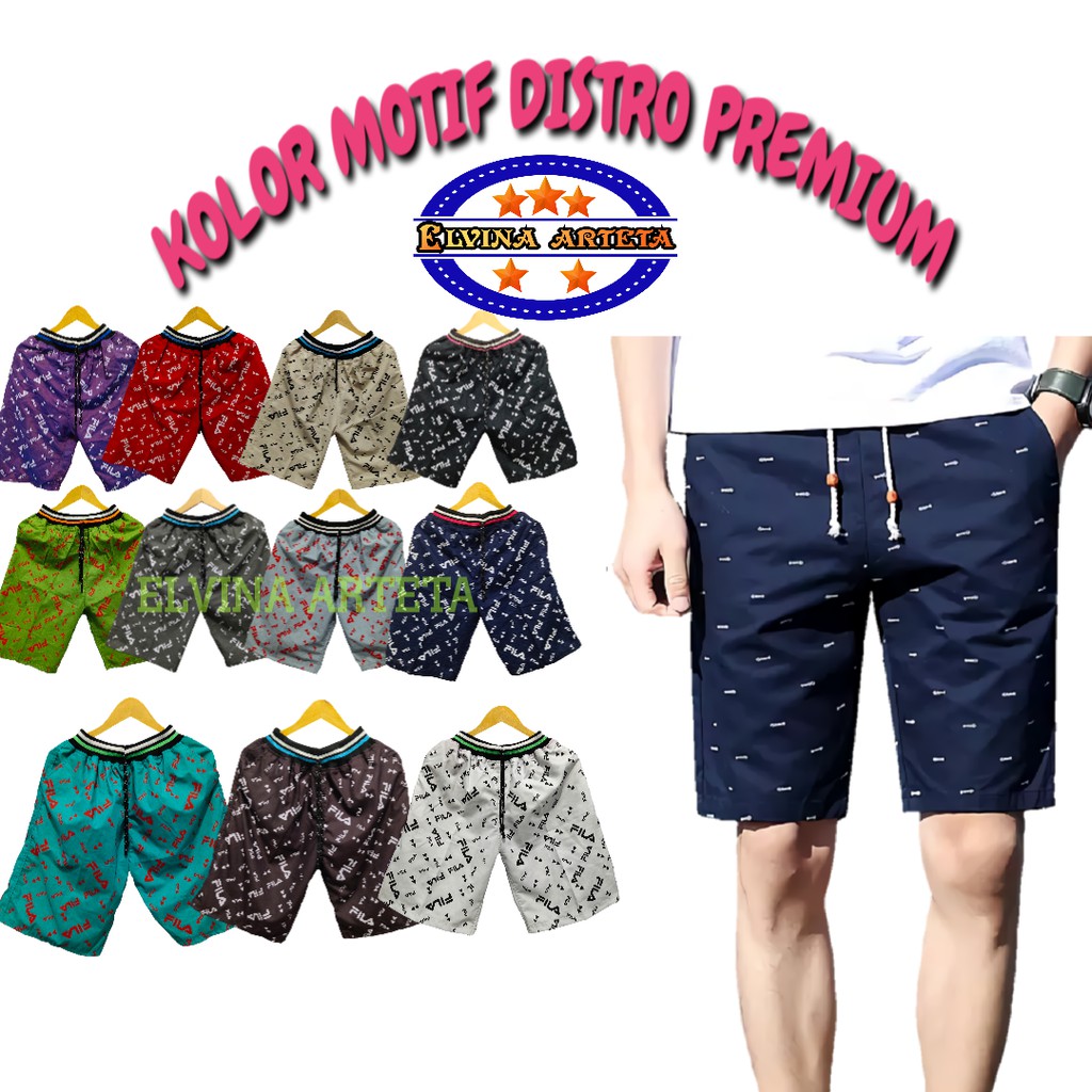 Celana Pendek Cowok Pria Surfing Distro Premium | Kolor Pria Dewasa XL