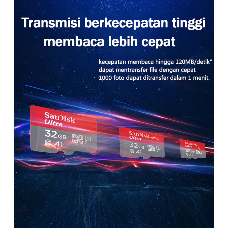 8GB/32GB/64GB/128GB/256GB CLASS 10 100Mbps Micro SD Kartu Memori sd card TF Card 100% Original Sandisk Memory Card