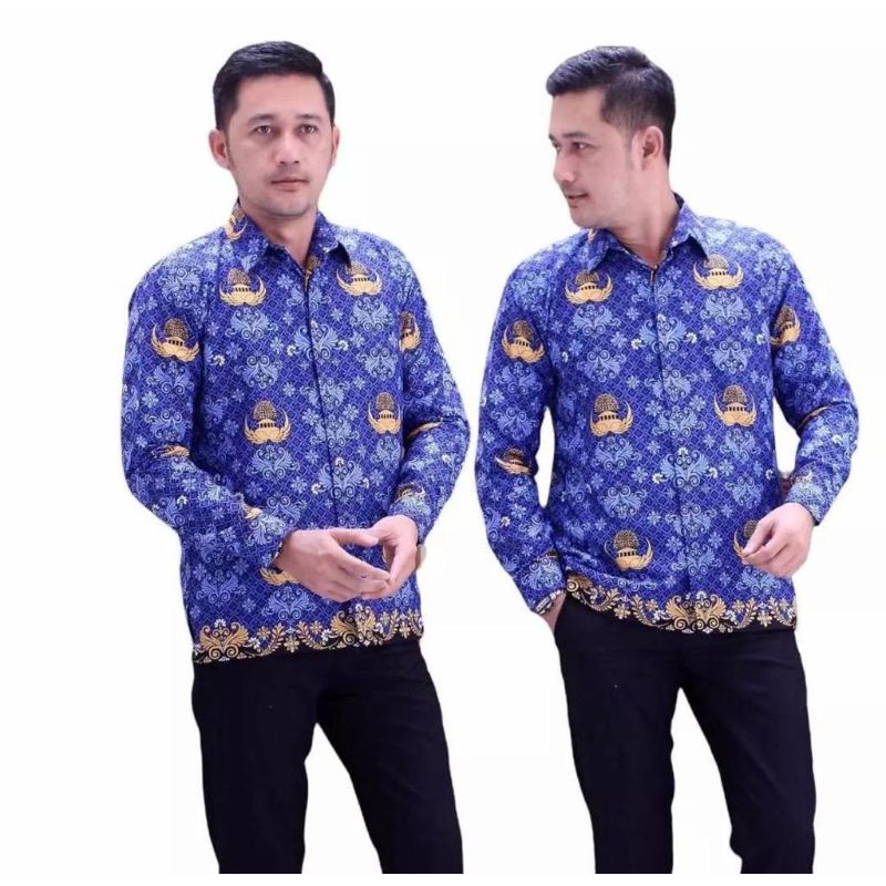 Raja Batik Store,Baju Batik Korpri Full Furing Terbaru 2022,Kemeja Batik Korpri Lengan Panjang Katun Premium Furing Seragam Dinas
