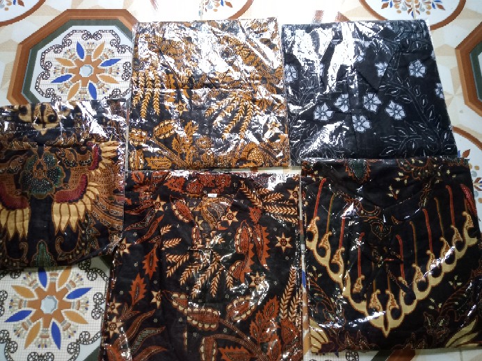 Asifa Batik Hrb026 Kenongo Kemeja Tosca Pendek Pekalongan Padi M L Xl Sogan Tulis Halus Kemeja Batik