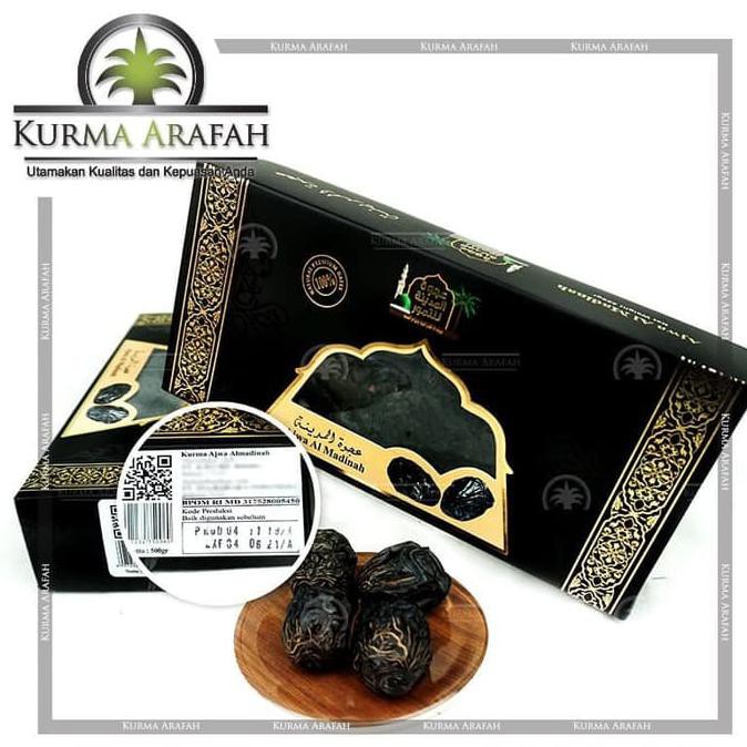 

Kurma Ajwa Premium 500 Gram Asli Madinah Bersegel Bpom Mudikulo.Com1