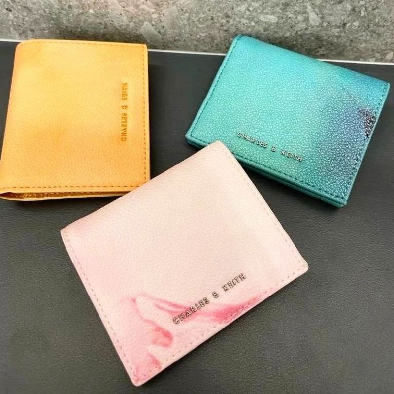 12.12 SALE  | CK Front Flap Watercolour-Print Small Wallet