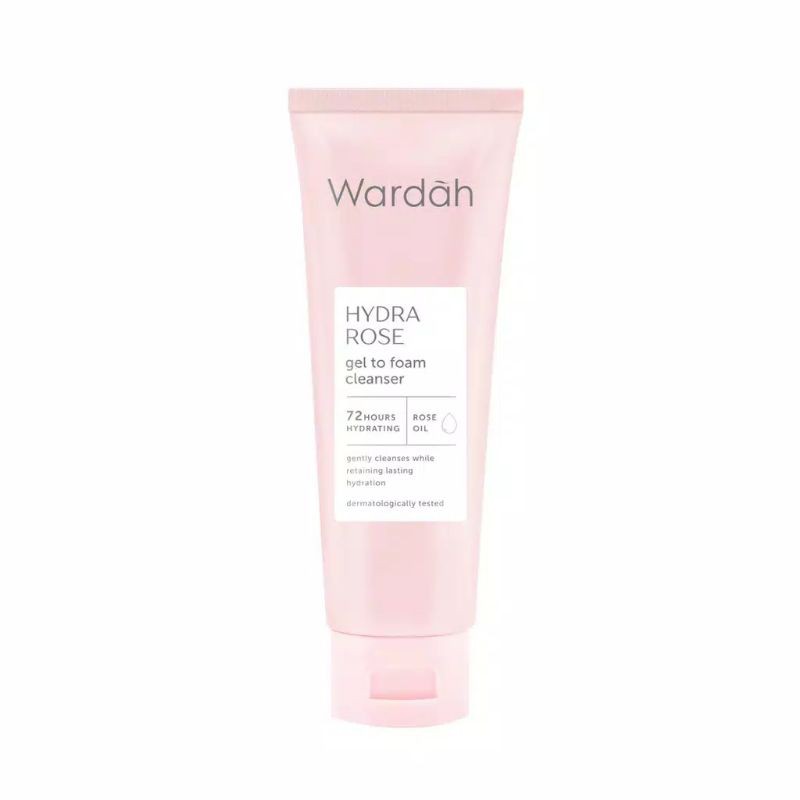 WARDAH HYDRA ROSE GEL TO FOAM CLEANSER / FACIAL CLEANSER WARDAH HYDRA ROSE / WARDAH ROSE SERIES