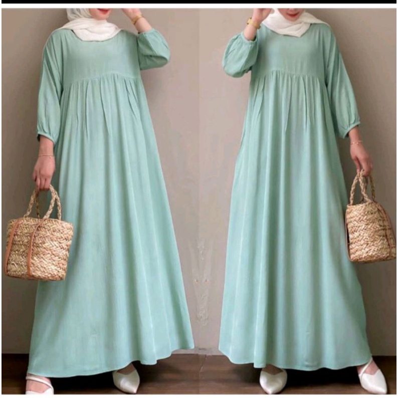 KINARA DRESS / MIDI DRESS PAKAIAN MUSLIM WANITA