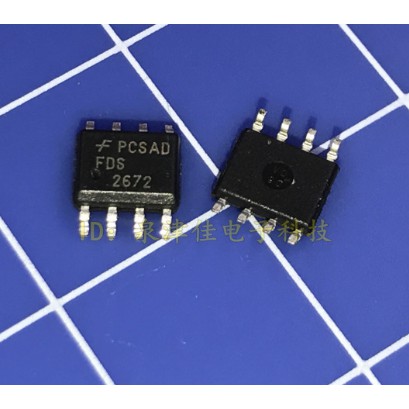 5 PCS FDS2672 FDS 2672   Merek Baru Asli Otentik MOS  FDS2672 2672 200V 3.9A SOP8 FDS 2672
