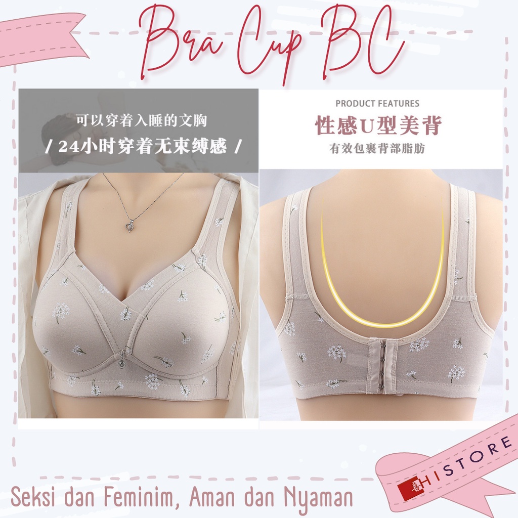 [HI] Bra BH Fashion Wanita Cup 3/4BC Bra wanita Premium BH Busa Tipis Tanpa Kawat Sangat Nyaman A82