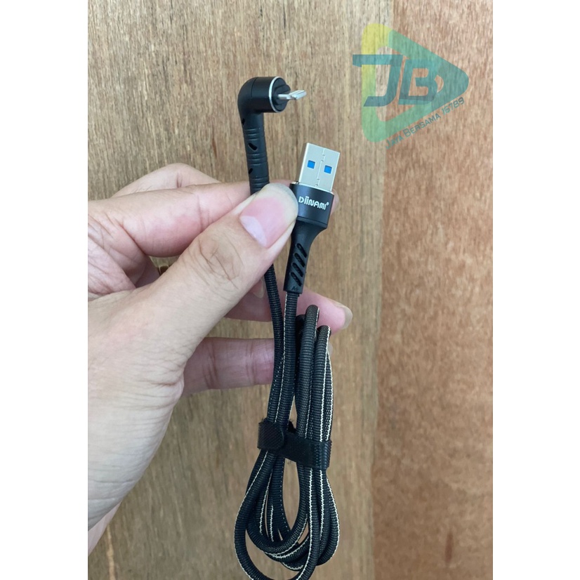 DIINAMI M18 kabel Cable Data GAMING fast Charging Kabel Data Micro , iphone , tipe c USB QC3.0 3 Amper bahan tebal JB5505