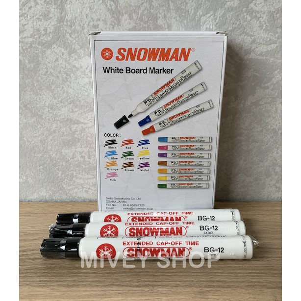 

Spidol Snowman Boardmarker/ Spidol Papan Tulis BG-12