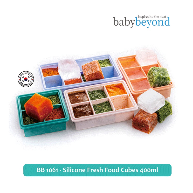 BABY BEYOND SILICONE FRESH FOOD CUBE 400ML / BB1061
