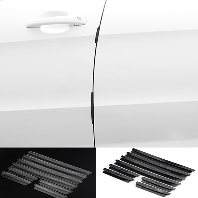Bumper Pelindung Pintu Mobil 8 pcs - Black