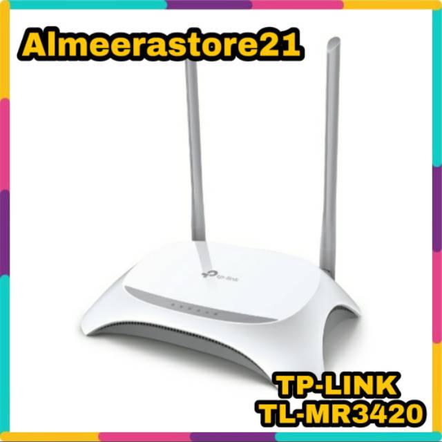 TP-LINK TL-MR3420 Router 300mbps 3G/4G Dual Antena