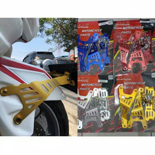 DUDUKAN PLAT DEPAN AEROX/N-MAX/LEXI MHR/NUI BIKES/FAST BIKES