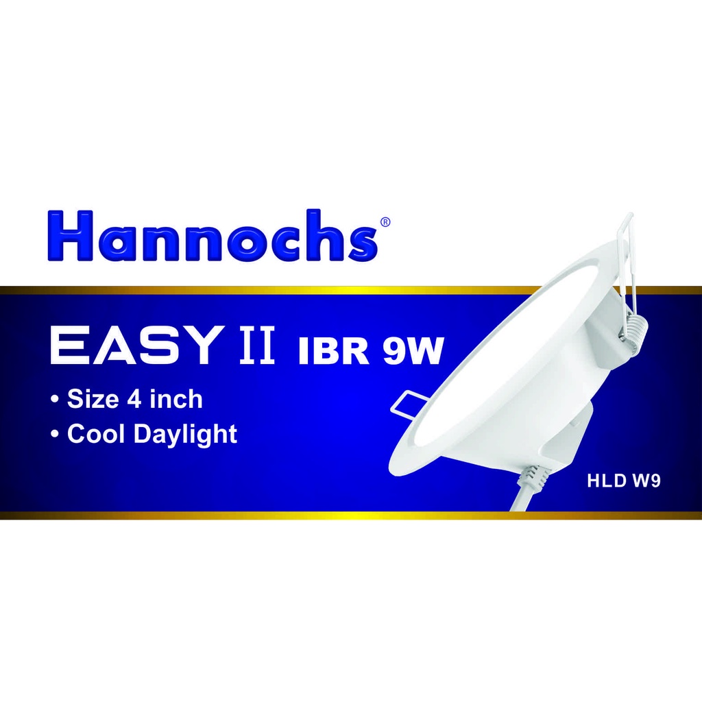 Hannochs Downlight LED EASY II 9W IBR Cahaya Putih