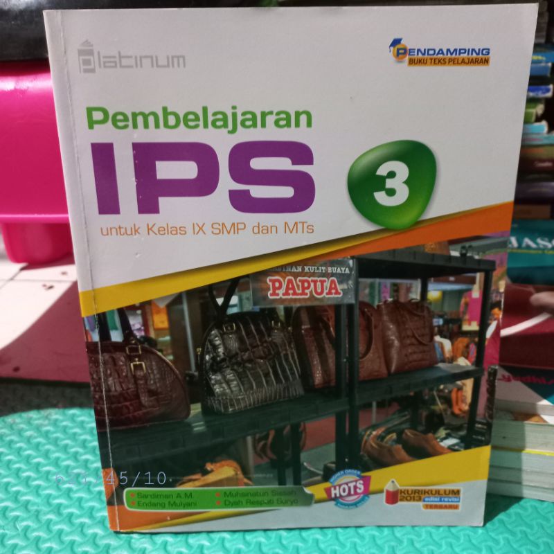 BUKU BEKAS BAGUS KAYA BARU IPS SMP kelas 3 platinum