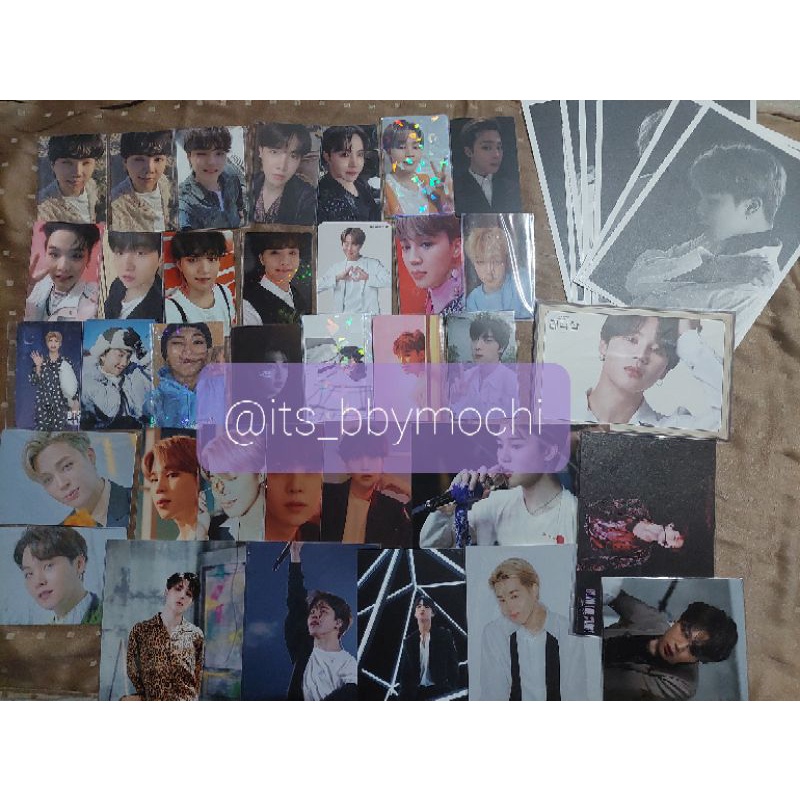 Photocard JIMIN, SUGA, RM, JHOPE, JIN BTS (BUTTER, PERSONA, SLA SA, MOCB, ROUTE, HOLO, LUCKY DRAW)