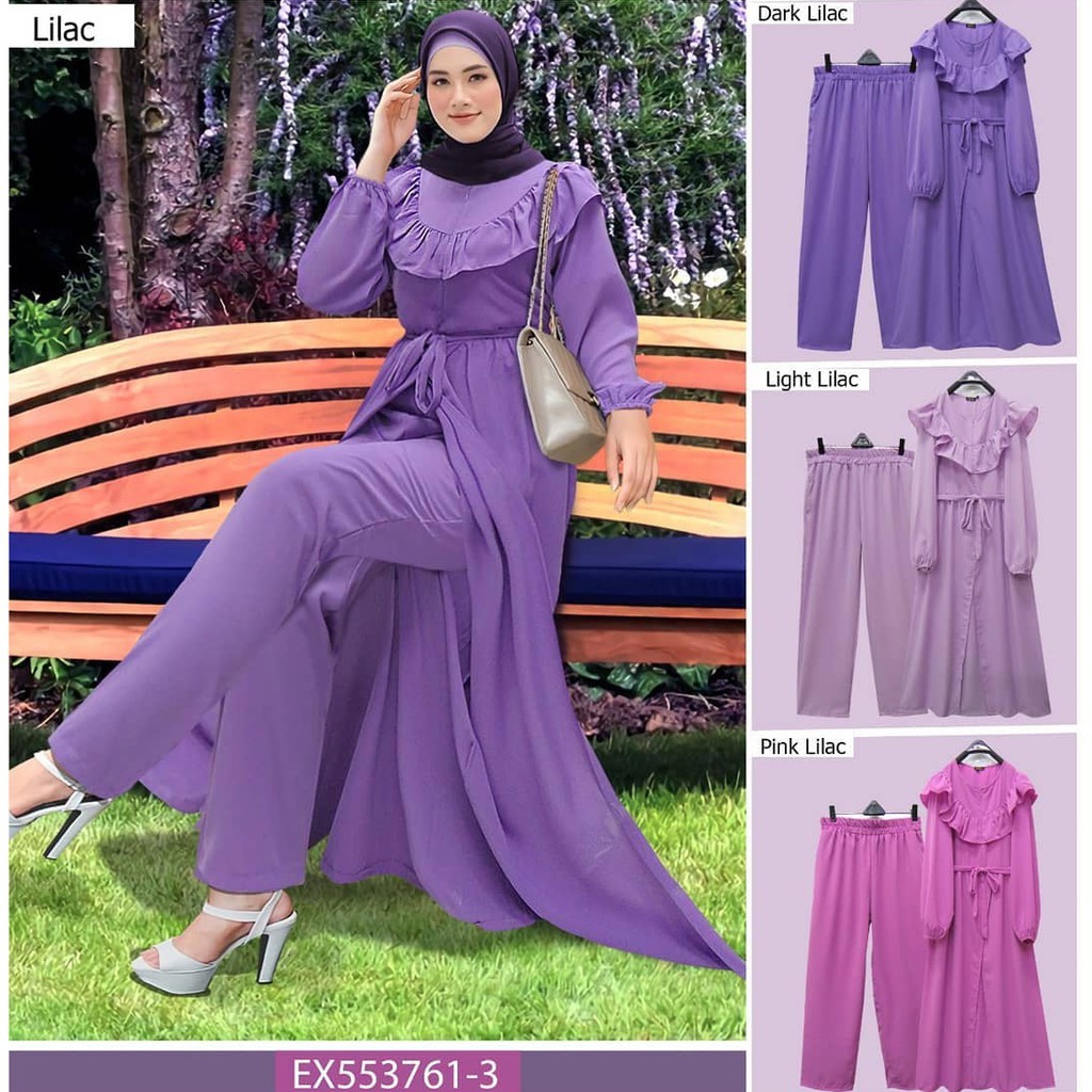 SETELAN WANITA SET SHALETINA STELAN KOREA WANITA KOREAN STYLE LENGAN PANJANG KEKINIAN MURAH TERBARU